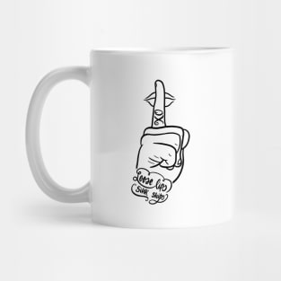 Loose Lips (Black) Mug